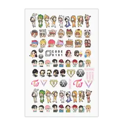 برچسب لنز ناخن مدل کی پاپ KPOP کد 181