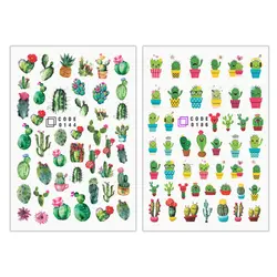 برچسب لنز ناخن مدل کاکتوس مجموعه 2 عددی