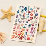 برچسب لنز ناخن مدل صدف دریایی کد 71