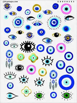 ترانسفر مدل چشم نظر کد 263