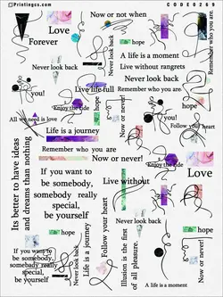 ترانسفر مدل نوشته انگلیسی کد 269