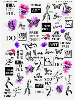 ترانسفر مدل نوشته انگلیسی کد 278