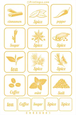 عکسبرگردان کوره ای (ترانسفر گرم) مدل ادویه کد ۱ طلایی