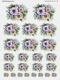 ترانسفر مدل گل کد 319