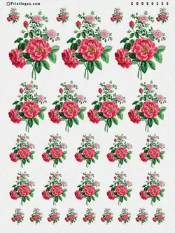 ترانسفر مدل گل کد 258