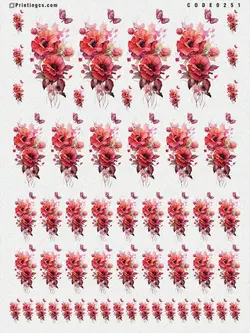 ترانسفر مدل گل کد 251