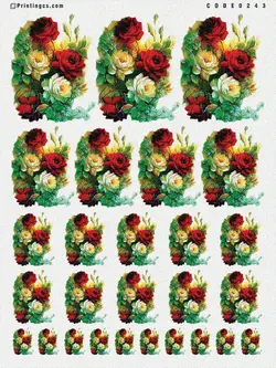 ترانسفر مدل گل کد 243