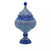 شکلات خوری مینا کاری 27 سانتی (قندان) گز خوری و صنایع دستی پذیرایی و دکوری