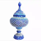 شکلات خوری مینا کاری 27 سانتی (قندان) گز خوری و صنایع دستی پذیرایی و دکوری