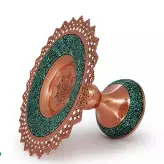 شیرینی خوری فیروزه کوبی نیشابور 22 قلم زنی شده و شبکه بری دستی میوه خوری فیروزه نیشابور صنایع دستی سایروس