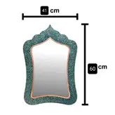 ست هفت سین فیروزه کوبی هفت سین عید نوروز مس و فیروزه کوبی نیشابور ست هفت سین صنایع دستی سایروس
