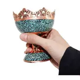 ست هفت سین فیروزه کوبی هفت سین عید نوروز مس و فیروزه کوبی هفت سین صنایع دستی سایروس