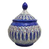 قندان مینا کاری 15 سانتی و شکلات خوری و گز خوری