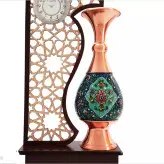 تندیس گلدان 20 مس و پرداز یا نماد و یاد بود و دکوری و کادویی و هدیه برای تبلیغات و ارگان و مناسبتی صنایع دستی تندیس
