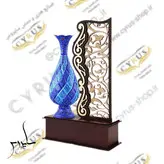 تقدیر نامه صنایع دستی تندیس گلدان مینا کاری 16 سانتی‌ صنایع دستی سایروس