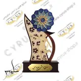 تندیس ورزش و هدیه ورزشی صنایع دستی سایروس تندیس مینا کاری ورزش و تندیس فوتبال و والیبال