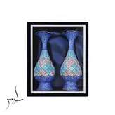 هدیه شرکتی پک جفت گلدان مینا کاری هدیه جعبه و گلدان 16 مینا کاری هدیه سازمانی و هدیه شرکتی و هدیه اداری صنایع دستی سایروس
