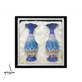 هدیه شرکتی پک جفت گلدان مینا کاری هدیه جعبه و گلدان 16 مینا کاری هدیه سازمانی و هدیه شرکتی و هدیه اداری صنایع دستی سایروس