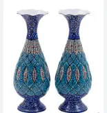 هدیه شرکتی پک جفت گلدان مینا کاری هدیه جعبه و گلدان 16 مینا کاری هدیه سازمانی و هدیه شرکتی و هدیه اداری صنایع دستی سایروس