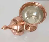 قندان پایه دار مسی