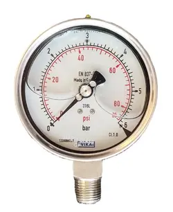 گیج فشار ویکا 6بار تمام استیل