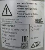 رگولاتور فشار گاز کروم شرودر VGBF 100 F40-3