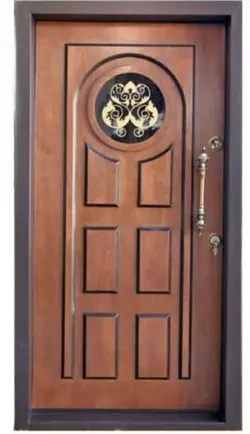 درب ضد سرقت روکش راش مدل کسری