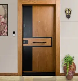 در ضد سرقت روکش بلوط مدل پرنیان