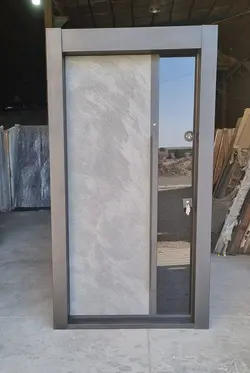 درب ضد سرقت مدل گلس طرح سنگ