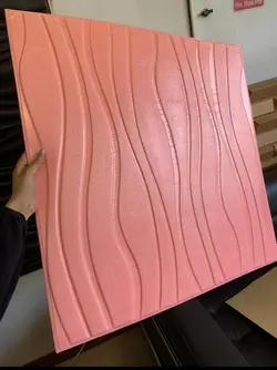 دیوار پوش فومی طرح موج دار، طرح بامبو 70*70