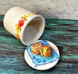 بانکه سرامیکی طرح همبرگر برجسته