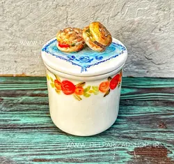 بانکه سرامیکی طرح همبرگر برجسته