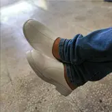 دمپایی طبی تمام چرم مردانه دکتر شول طرح آلفا زیره پیو و کفی طبی