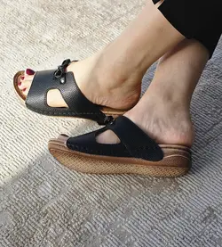 دمپایی طبی زنانه خارپاشنه دار زیره پی یو کد ۱۹۰