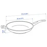 ماهیتابه تفلون ایکیا مدل HEMLAGAD سایز 32