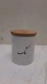ست بانکه سرامیکی و استند چوبی مدل 054