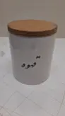 ست بانکه سرامیکی و استند چوبی مدل 054
