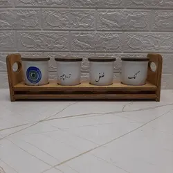 ست جای ادویه مدل چشم 5 پارچه