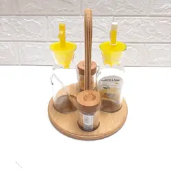 سرویس 5 پارچه آبلیمو روغن و نمک پاش سایز کوچک