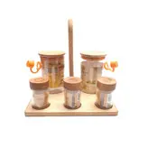 ست 6 پارچه روغن ریز و نمک فلفل سایز کوچک