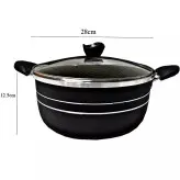 سرویس قابلمه و ماهیتابه 14 پارچه زنبوری گرانیتی نچسب طرح چدن اسبیکو esbico