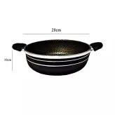 سرویس قابلمه و ماهیتابه 14 پارچه زنبوری گرانیتی نچسب طرح چدن اسبیکو esbico