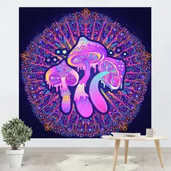 پوستر پارچه ای طرح بکدراپ قارچ کد A15