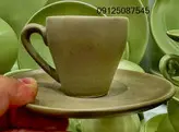 فنجان نعلبکی قهوه خوری طرح مات