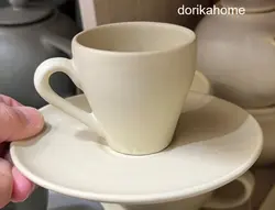 فنجان نعلبکی قهوه خوری طرح مات