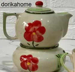 قوری تکی گلدار دوریکا طرح شقایق