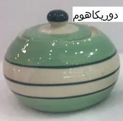 قندان تکی سبز دوریکا طرح سبز پسته ای