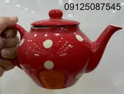 قوری تکی دوریکا طرح قرمز خالدار