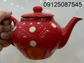 قوری تکی دوریکا طرح قرمز خالدار