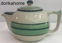 قوری تکی دوریکا طرح سبز پسته ای